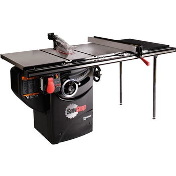 SawStop Professional 3HP Cabinet Saw with 36” Standard T-GlideRip Fence, Rails & Extension Table