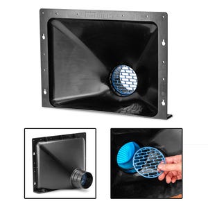 Dust Right Mountable Dust Hood, 14-3/4'' x 11-1/4'' Opening