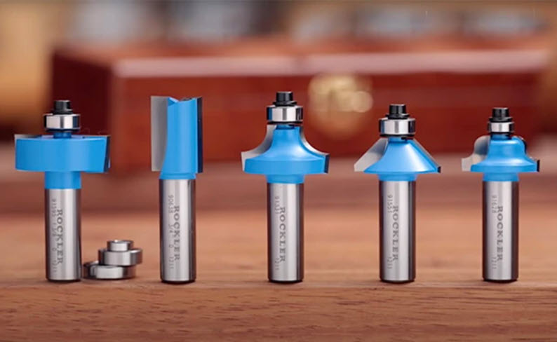 selection of router bits